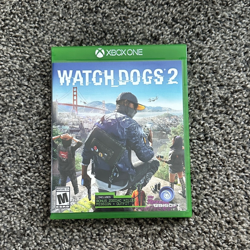 Watch Dogs 2 for Xbox One - Green Case